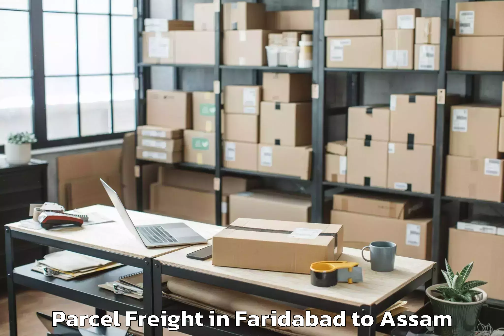 Easy Faridabad to Dhuburi Parcel Freight Booking